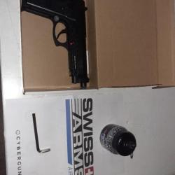 Pistolet bbs airgun swiss arms SA P92