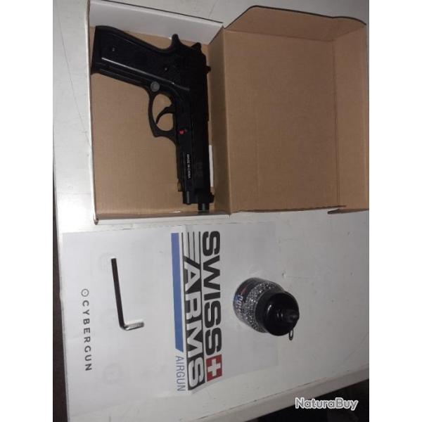 Pistolet bbs airgun swiss arms SA P92