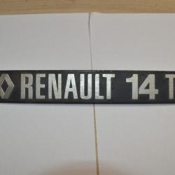 Logo / Sigle  Hayon Alu Voiture Ancienne Renault 14 TL (20)