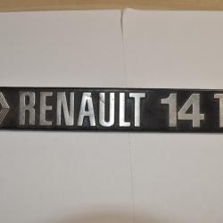 Logo / Sigle  Hayon  Voiture Ancienne Renault 14 TL (20)