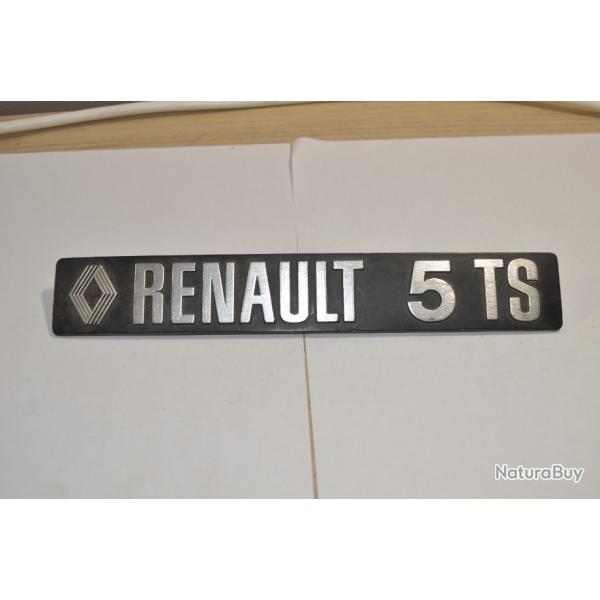 Logo / Sigle  Hayon  Voiture Ancienne Renault 5 TS Vhicule Ancien  (20)