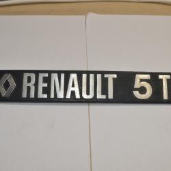 Logo / Sigle  Hayon  Voiture Ancienne Renault 5 TL Ancien  (20)