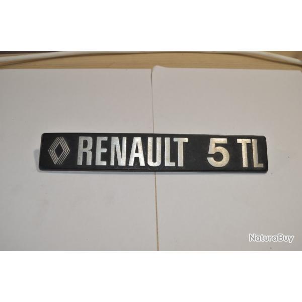 Logo / Sigle  Hayon  Voiture Ancienne Renault 5 TL Ancien  (20)