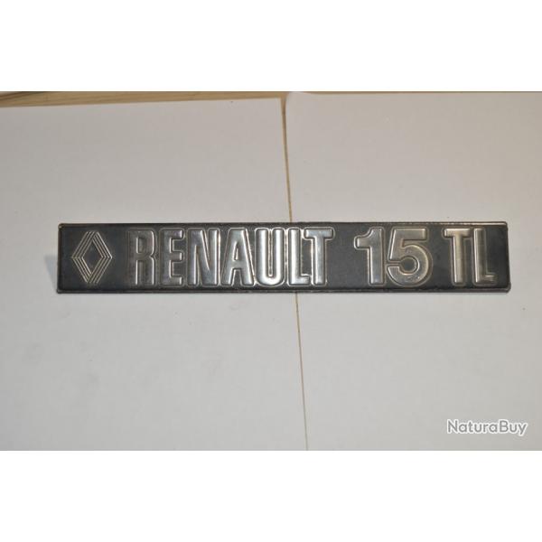 Logo / Sigle  Hayon  Voiture Ancienne Renault 15 TL Ancien  (20)