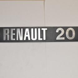 Logo / Sigle  Hayon  Voiture Ancienne Renault 20 TL  Ancien  (20)