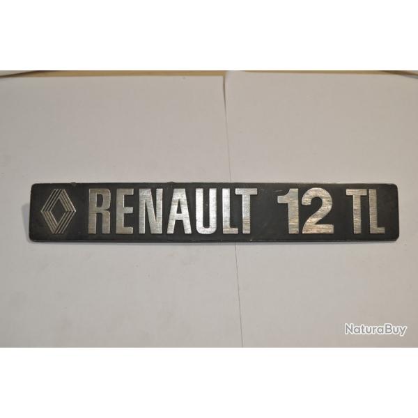 Logo / Sigle  Hayon  Voiture Ancienne Renault 12TL  Ancien  (20)