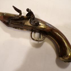 PISTOLET DE MARINE A SILEX POUR GAUCHER ET RACCOURCI