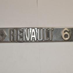 Logo / Sigle  Hayon  Voiture Ancienne Renault 6L Ancien  (20)