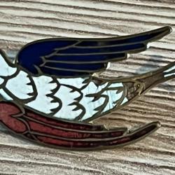 Insigne militaire France WW2 Libération broche oiseau tricolore