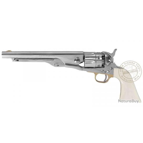 Revolver PIETTA Colt Army 1860 Old Silver Cal. 44 - crosse ivoirine - Canon 8''