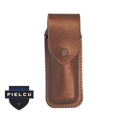 3699 Etui cuir marron Pielcu 12/13 cm