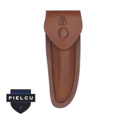 5211 Etui cuir marron Pielcu Laguiole 11 cm