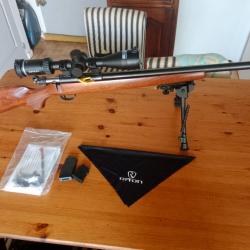 CZ 455 varmint 22lr, bi pied et détente flyweight + chargeur 10 coups.