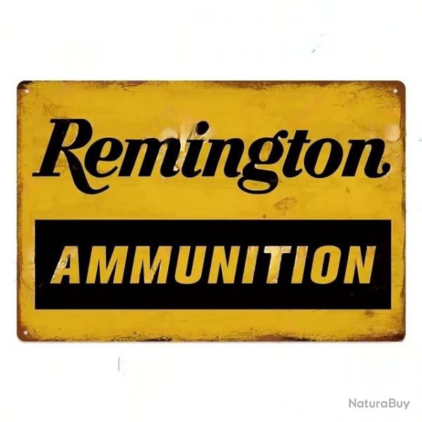 Plaque dcorative mtal Remington Ammunition