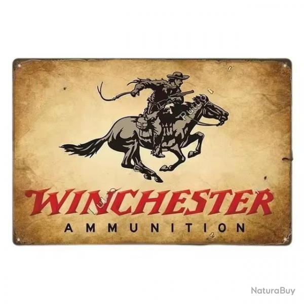 Plaque dcorative mtal Winchester