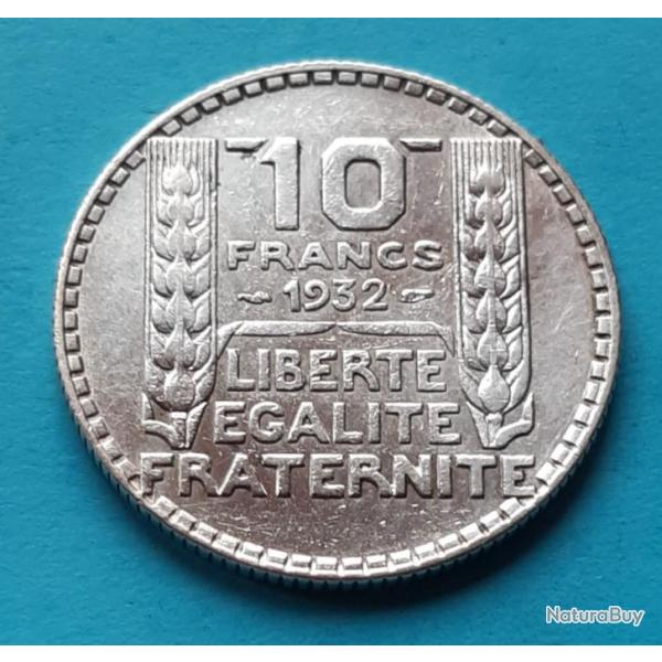 1 pice de 10 francs argent 1932, rameaux longs - TURIN - lot n 11