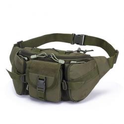 Sac banane vert en tissu Oxford - LIVRAISON GRATUITE