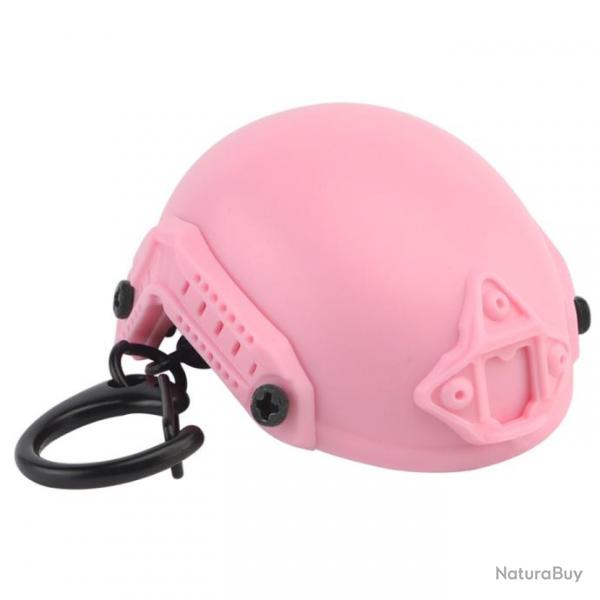 Porte-cl dcapsuleur "casque tactique" - Rose