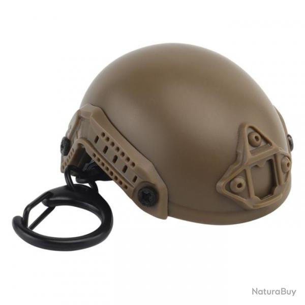 Porte-cl dcapsuleur "casque tactique" - Marron