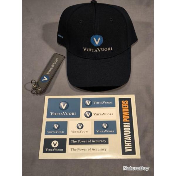 casquette Vihtavuori + Porte cles et stickers