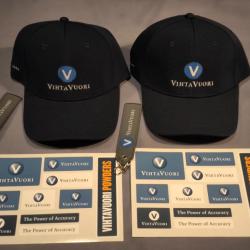 lot casquettes Vihtavuori + Porte cles et stickers+ stickers