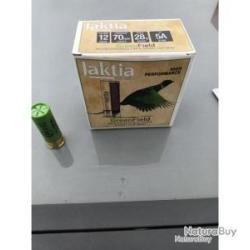 200 CARTOUCHES JAKTIA CAL 12X70 28GR N&deg;3 OU 4 ACIER AVEC BOURRE BIODEGRADABLE