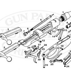 ressort de rétention du clip, magazine catch spring STEYR M95 N°14