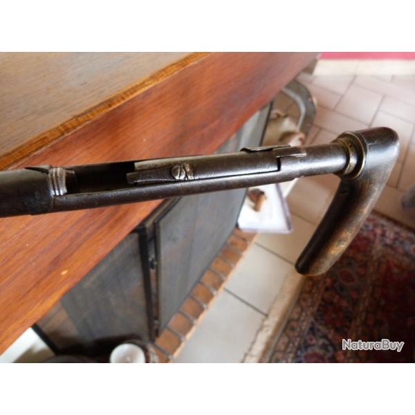 canne fusil  double systme , culasse type fusil ,et tir type etoile ST etienne RARE