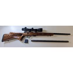 Pack carabine CZ 455 avec 2 canons  22LR & 22WMR.