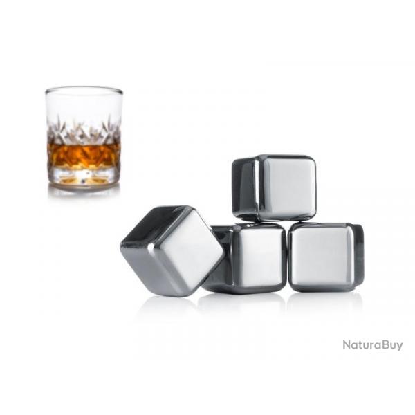 BEL1649 SET DE 4 PIERRES A WHISKY VACU VIN NEUF