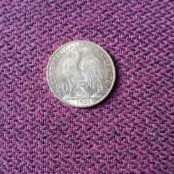 RARE MARIANNE COQ OR 1901