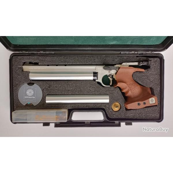 STEYR LP 10 Sylver - Crosse Gaucher(re) - Pistolet 10 Mtres ISSF Olympique.