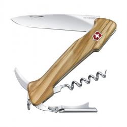 BEL1658 COUTEAU SOMMELIER SUISSE VICTORINOX "WINE MASTER" MANCHE OLIVIER 12CM  6 FONCTIONS NEUF