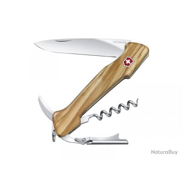 BEL1658 COUTEAU SOMMELIER SUISSE VICTORINOX "WINE MASTER" MANCHE OLIVIER 12CM  6 FONCTIONS NEUF