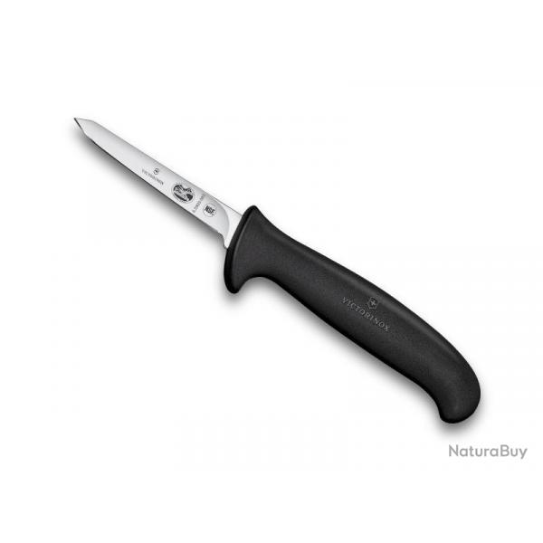 BEL1664 COUTEAU VOLAILLE SECURITE VICTORINOX  8CM NOIR NEUF