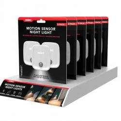 BEL1678 PRESENTOIR DE COMPTOIR NEBO VIDE POUR 6 PACK 3 VEILLEUSES "MOTION SENSOR NIGHT LIGHT" NEUF