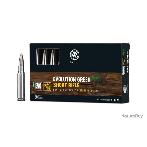 Balles de Chasse Short Rifle RWS Evolution Green .30-06 Spring.