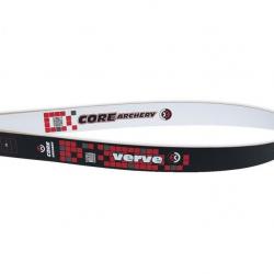 Branches recurve Core Verve en bois et fibre de verre 70" (26 lbs) si poignée 24" Black & white