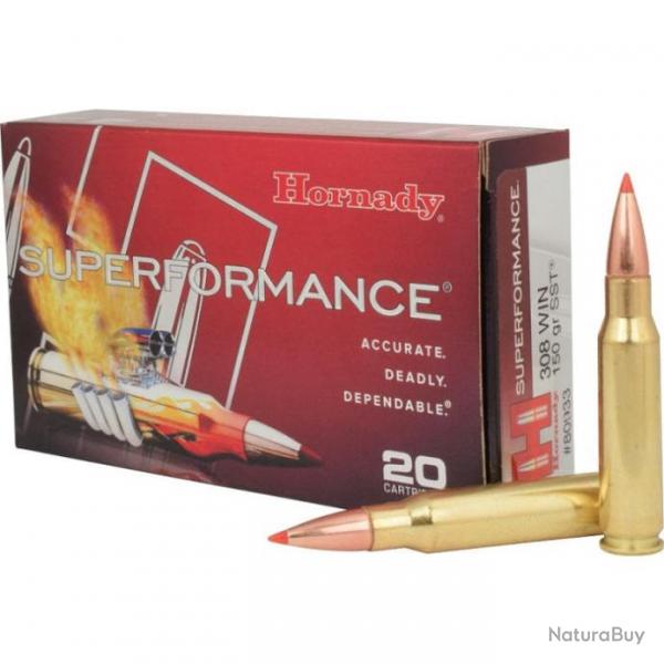 Balles Hornady Superformance SST 308 Win. 150GR SPF - 308 Win. / 165 grains