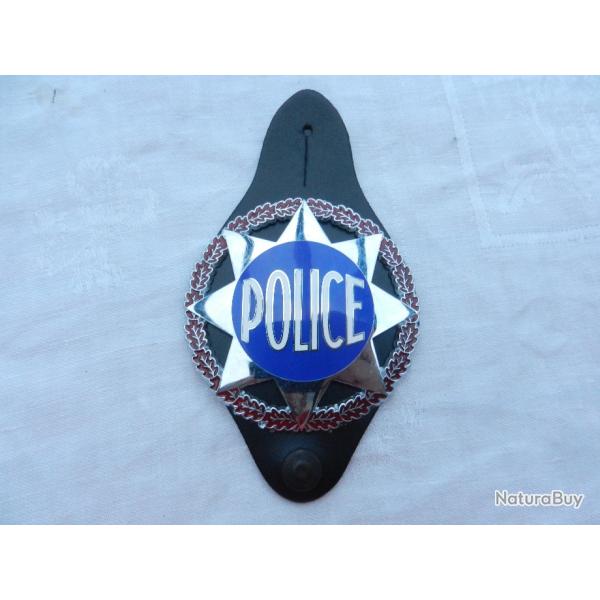 insigne plaque de poitrine  Police Nationale en mtal