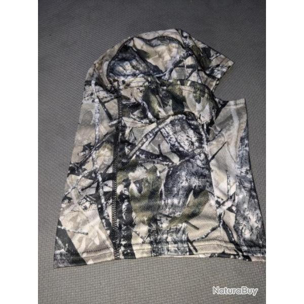 Cagoule en lycra respirante camouflage, chasse tactile , pche et autre / ref n4