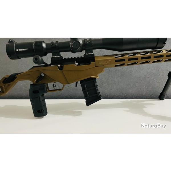 Ruger Precision Rimfire RPR Talon de Chargeur model Banane Large A Vise