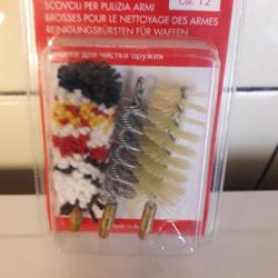 3 brosses pour nettoyage des armes - calibre 12 -