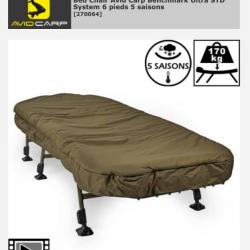 Bed Chair Avid Carp Benchmark Ultra STD System 6 pieds 5 saisons