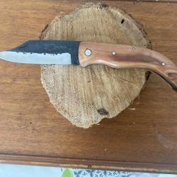 COUTEAU CORSE  LAME BRUTE DE FORGE   MANCHE OLIVIER  2 (2024)