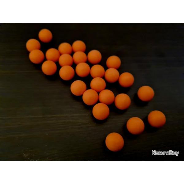 26 BILLES CAOUTCHOUC CAL.50 T4E ULTRA LEGERES 1,4 GRAMMES ! POUR UNE PLUS GRANDE VITESSE et PUISSANC