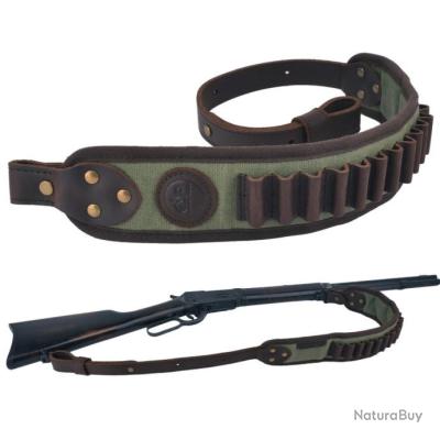 Sangle De Fusil En Cuir De Vache Réglable 2 Points - Wayne's Dog - Aspect Vintage