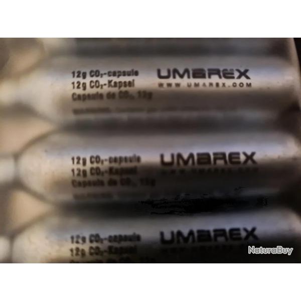 5 CAPSULES DE CO2 12 GRAMMES UMAREX NEUVES