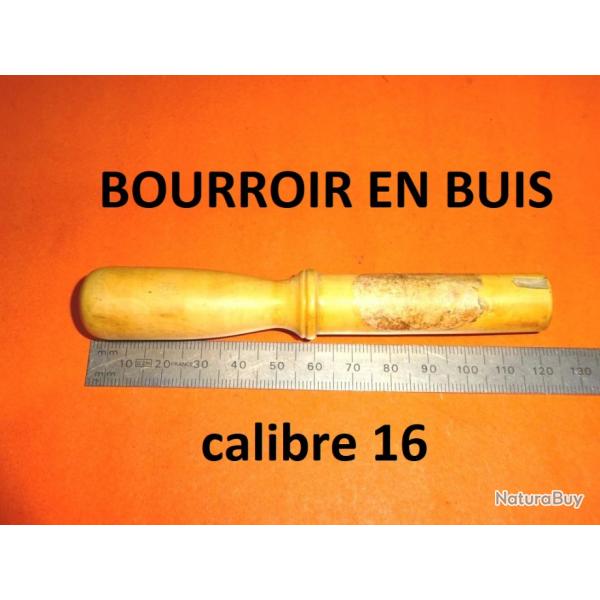 bourroir en buis pour chargement calibre 16 - VENDU PAR JEPERCUTE (D24G22)