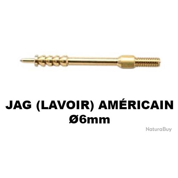 LAVOIR AMERICAIN JAG DE NETTOYAGE CALIBRE 6mm - IDEAL CALIBRE .30